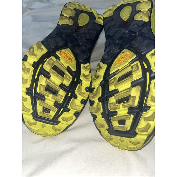 HOKA One‎ One Evo Mafate Trail Blue Yellow Women's Size 9 Vibram 1091576 CCTRS - Picture 10 of 16